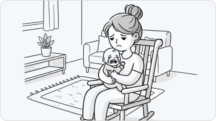 mi bebe se despierta cada hora