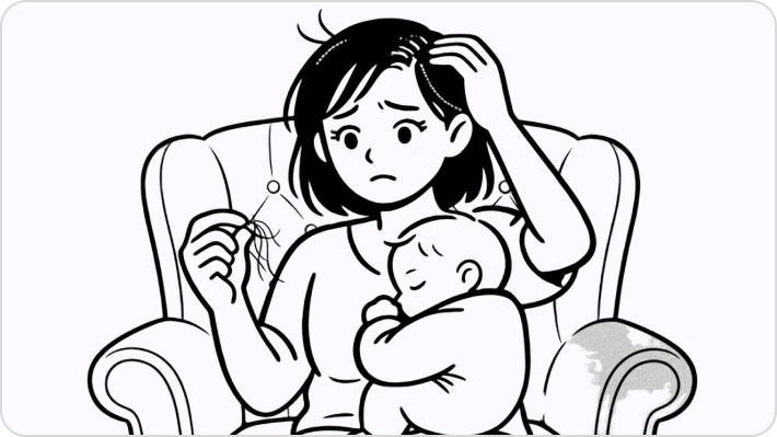 caida del pelo embarazo