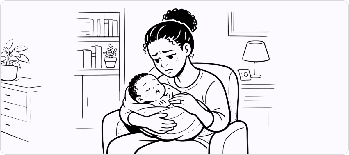 bebe respira agitado
