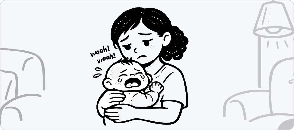 porque llora mucho un bebe en la noche